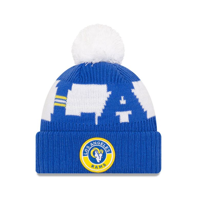 Gorras New Era Beanies Azules - LA Rams On Field 30659XAFS